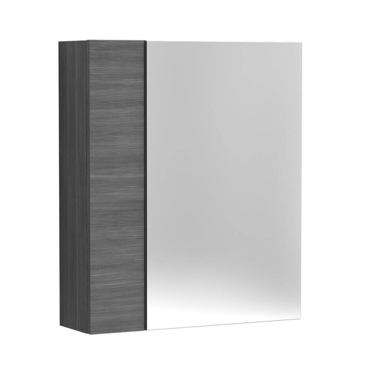 Nuie Athena 600mm Anthracite 75/25 Mirror Cabinet