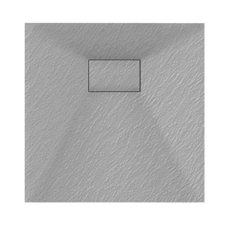 Veloce Uno 900mm Grey Square Shower Tray