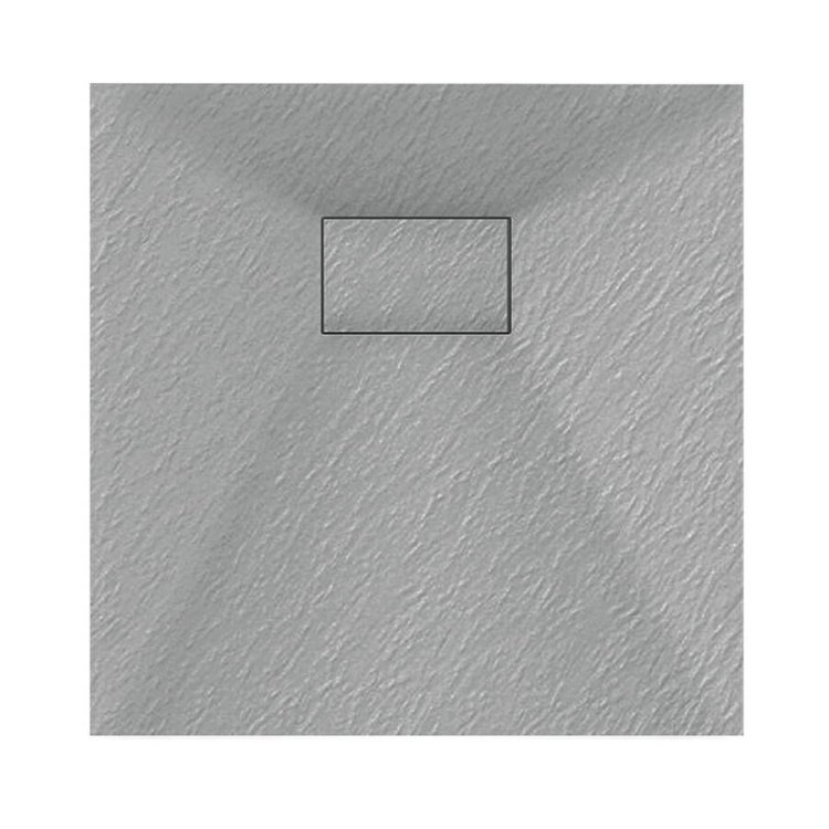 Veloce Uno 800mm Grey Square Shower Tray