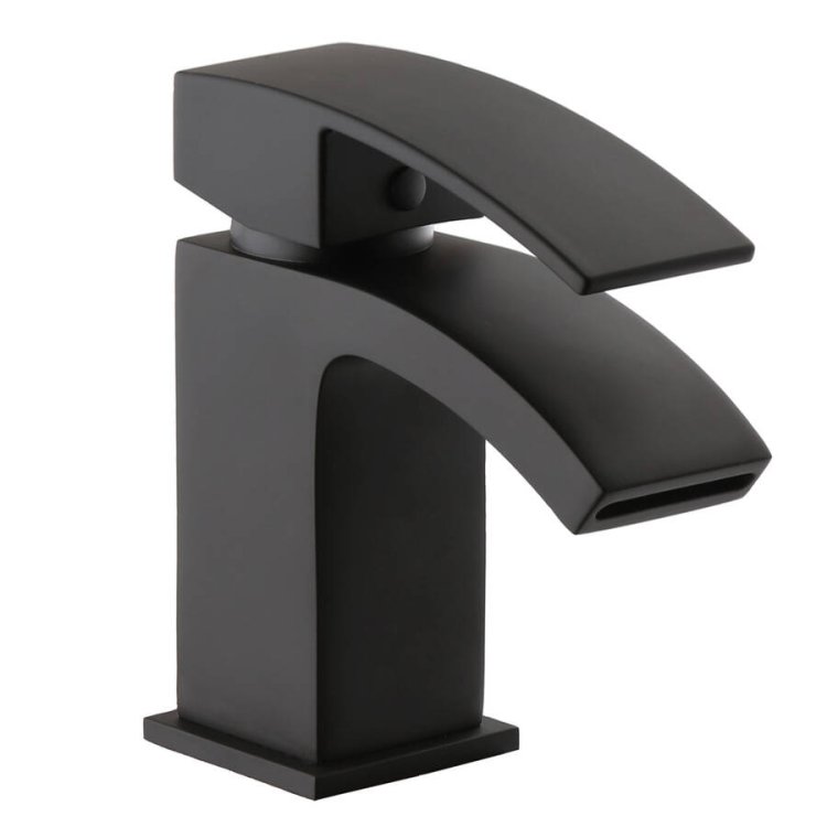 Trisen Mijas Black Mini Mono Basin Mixer