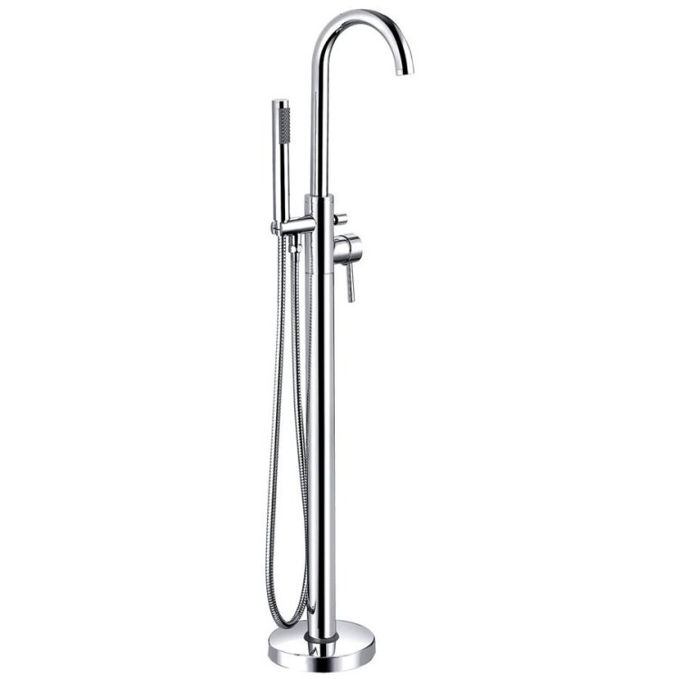 Trisen Grove Chrome Floor Mounted Bath Shower Mixer