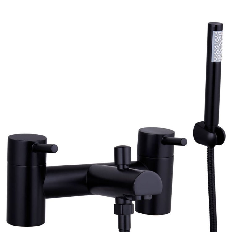 Trisen Lewes Black Bath Shower Mixer