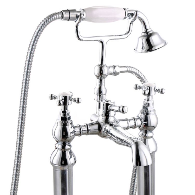 Trisen Formby Chrome Floor Mounted Bath Shower Mixer