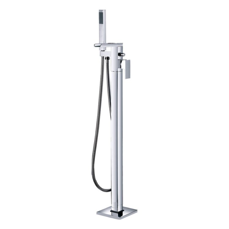 Trisen Warley Chrome Floor Mounted Bath Shower Mixer