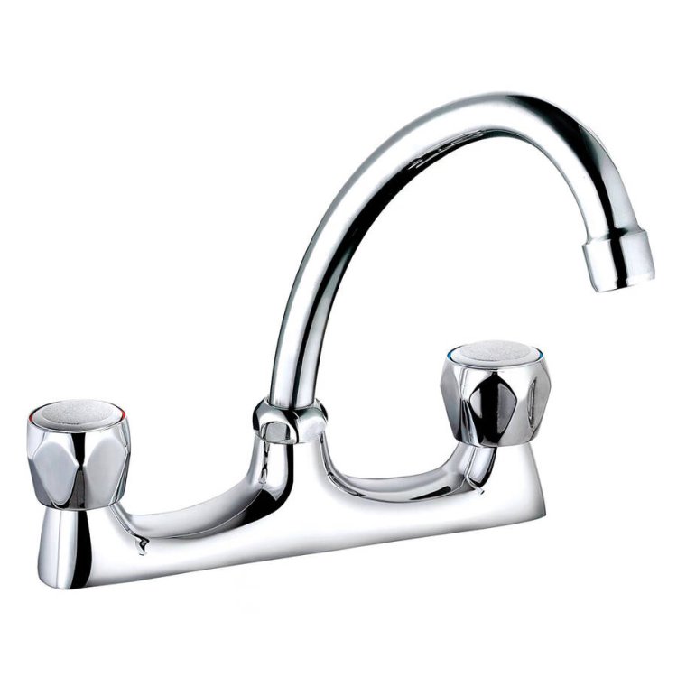 Trisen Chrome Club Deck Kitchen Mixer Tap