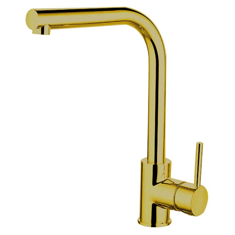 Trisen Adria Brushed Gold Single Lever Kitchen Mixer