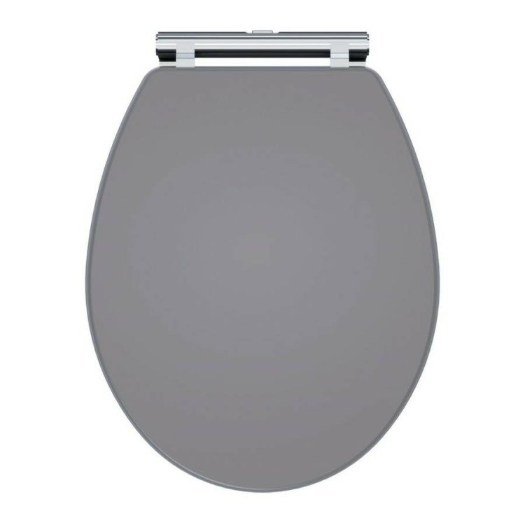 Nuie Classique Grey Round Quick Release Soft Close Toilet Seat