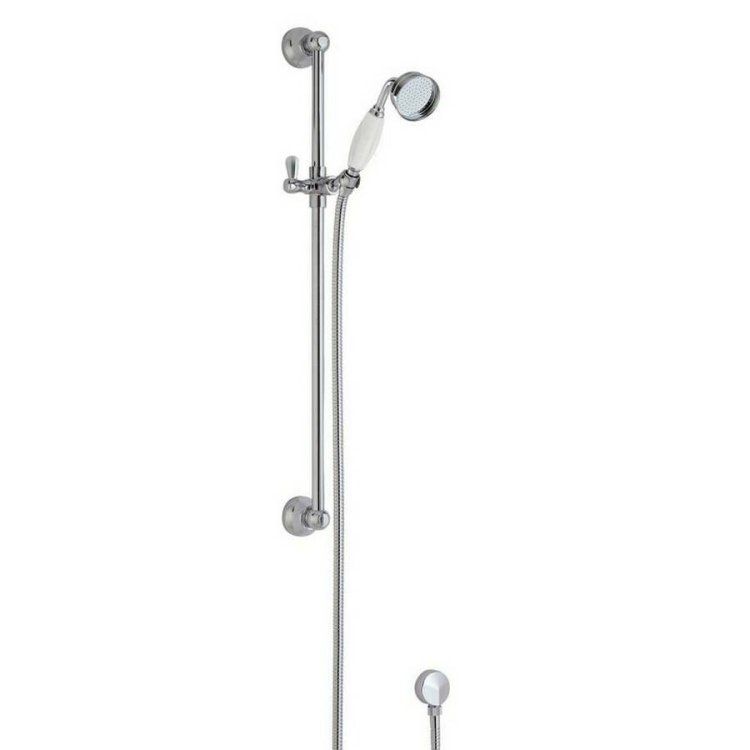 Nuie Traditional Chrome Shower Slider Rail Kit