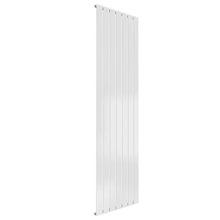 Reina Flat Vertical White Mild Steel Designer Single Radiator 1800 x 514mm