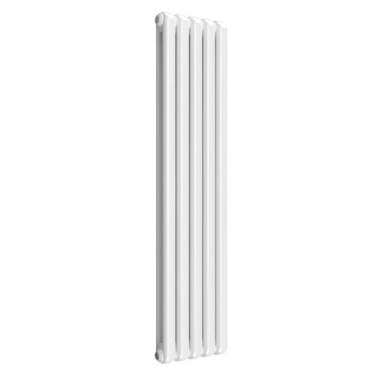 Reina Coneva Vertical White Mild Steel Designer Single Radiator 1500 x 370mm