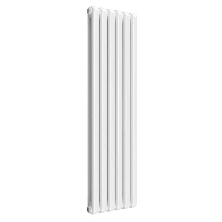 Reina Coneva Vertical White Mild Steel Designer Single Radiator 1500 x 440mm