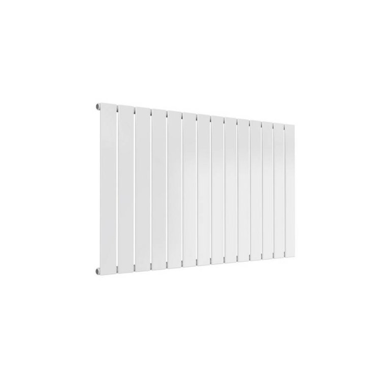 Reina Flat Horizontal White Mild Steel Designer Single Radiator 600 x 1032mm