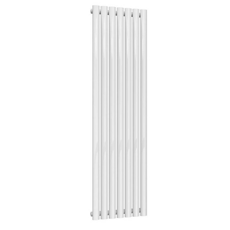 Reina Neva Vertical White Mild Steel Designer Single Radiator 1500 x 413mm