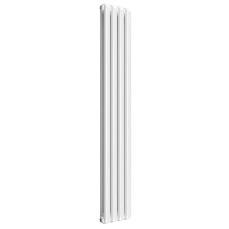 Reina Coneva Vertical White Mild Steel Designer Single Radiator 1800 x 300mm