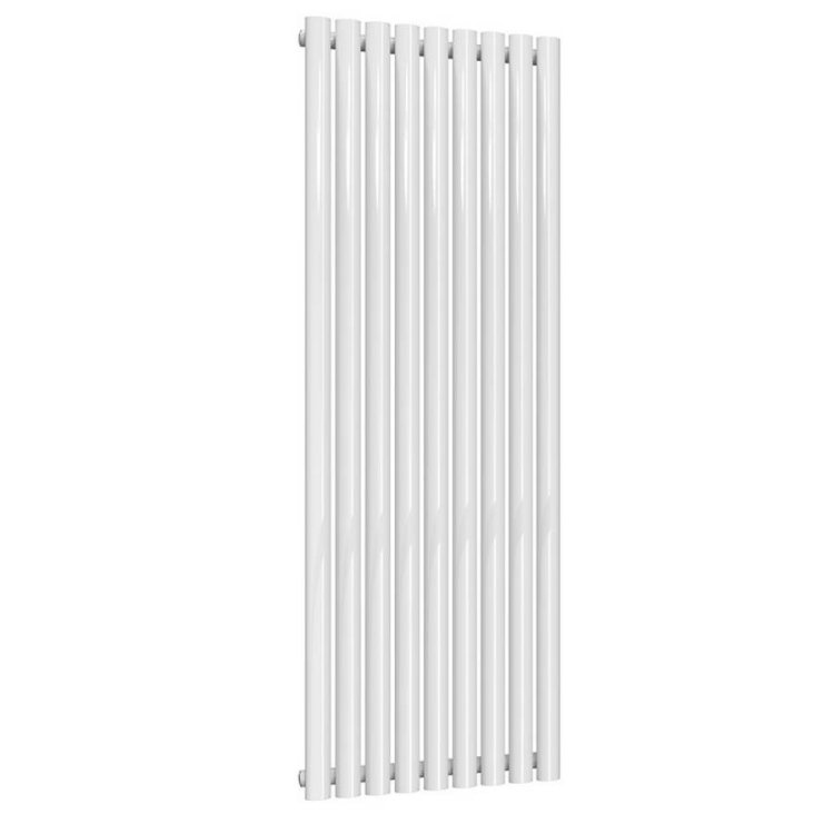 Reina Neva Vertical White Mild Steel Designer Single Radiator 1500 x 531mm