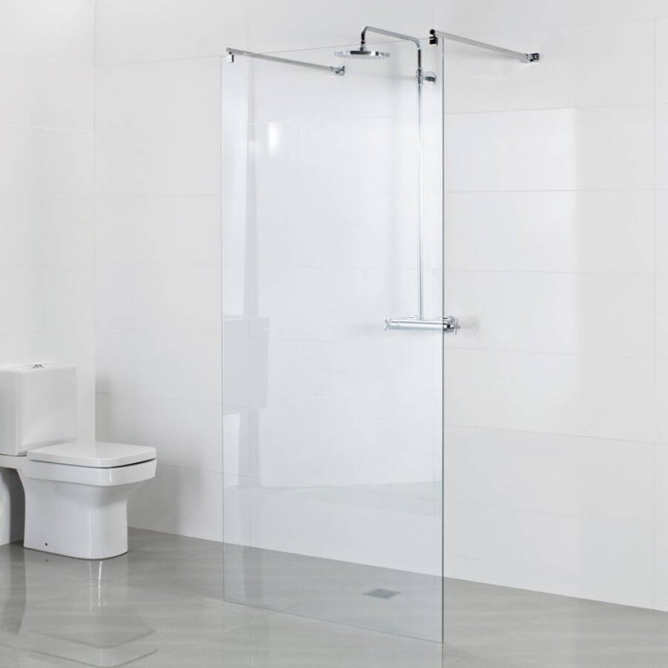 Roman Haven 10mm Select 1100mm Wetroom Linear Panel Chrome