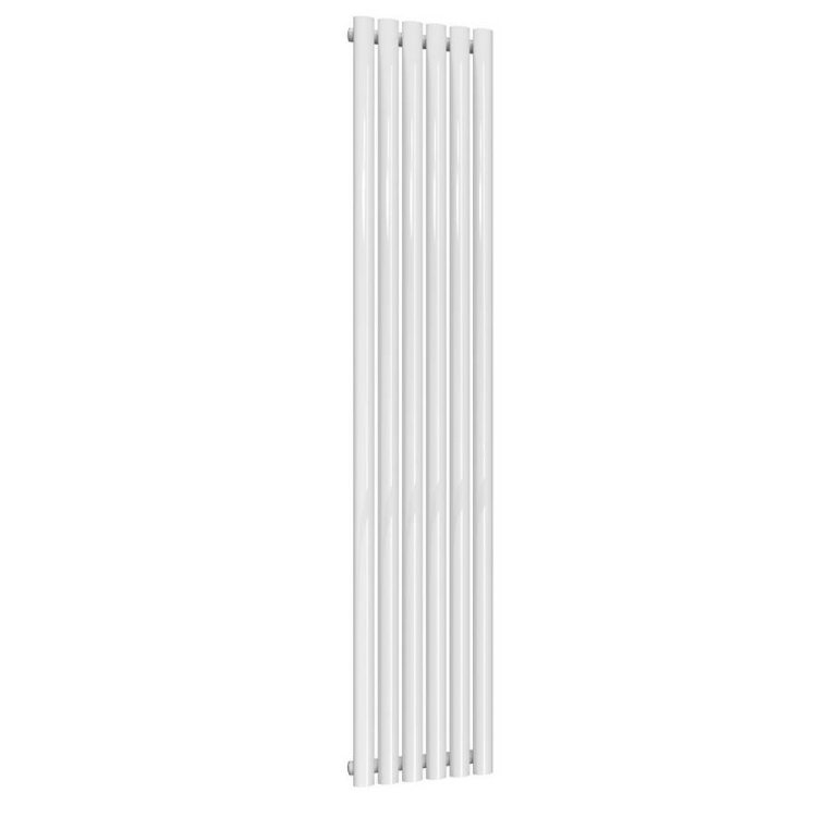 Reina Neva Vertical White Mild Steel Designer Single Radiator 1800 x 354mm