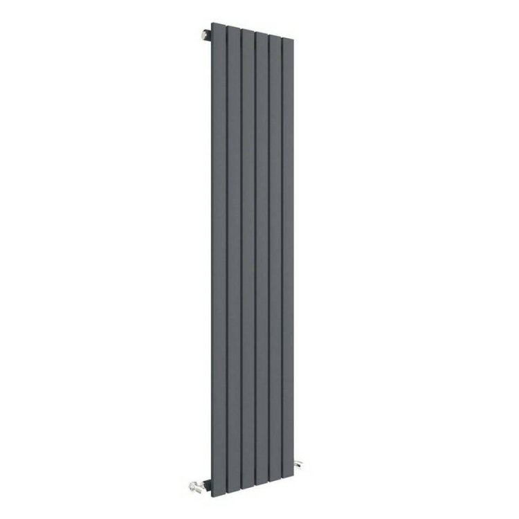 Nuie Sloane Anthracite 1500 x 354mm Vertical Single Panel Radiator