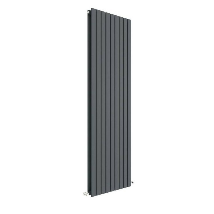 Nuie Sloane Anthracite 1800 x 528mm Vertical Double Panel Radiator