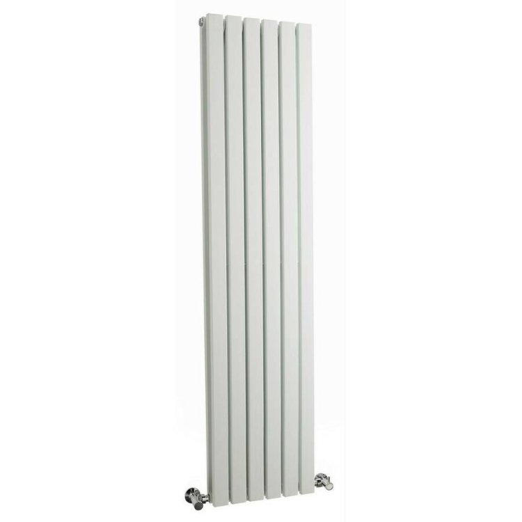 Nuie Sloane White 1500 x 354mm Vertical Double Panel Radiator