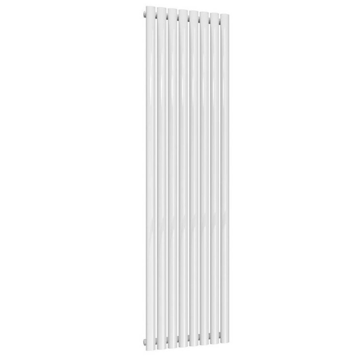 Reina Neva Vertical White Mild Steel Designer Single Radiator 1800 x 472mm