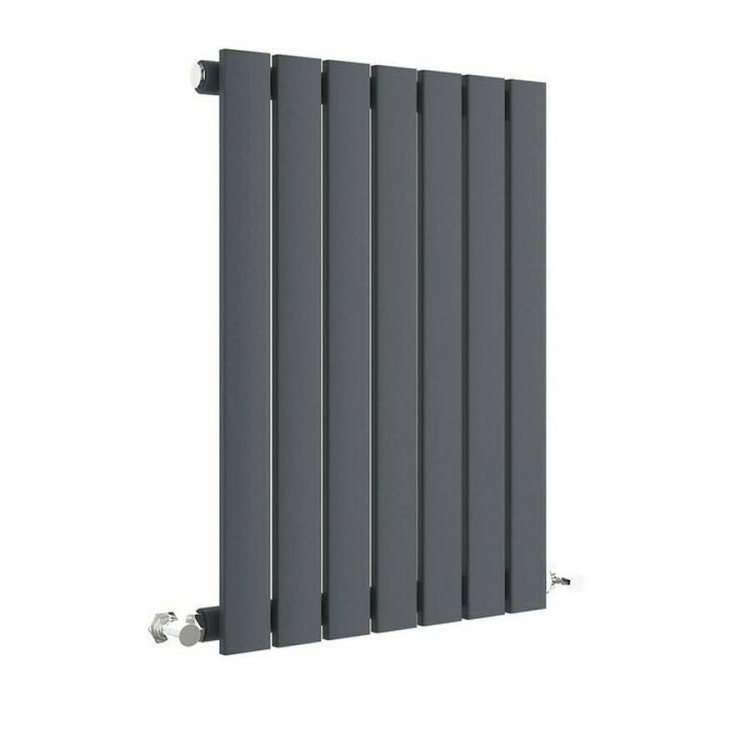 Nuie Sloane Anthracite 600 x 412mm Horizontal Single Panel Radiator