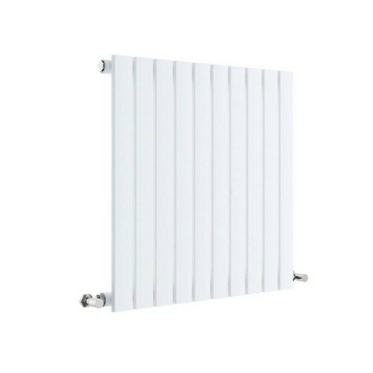 Nuie Sloane White 600 x 586mm Horizontal Single Panel Radiator