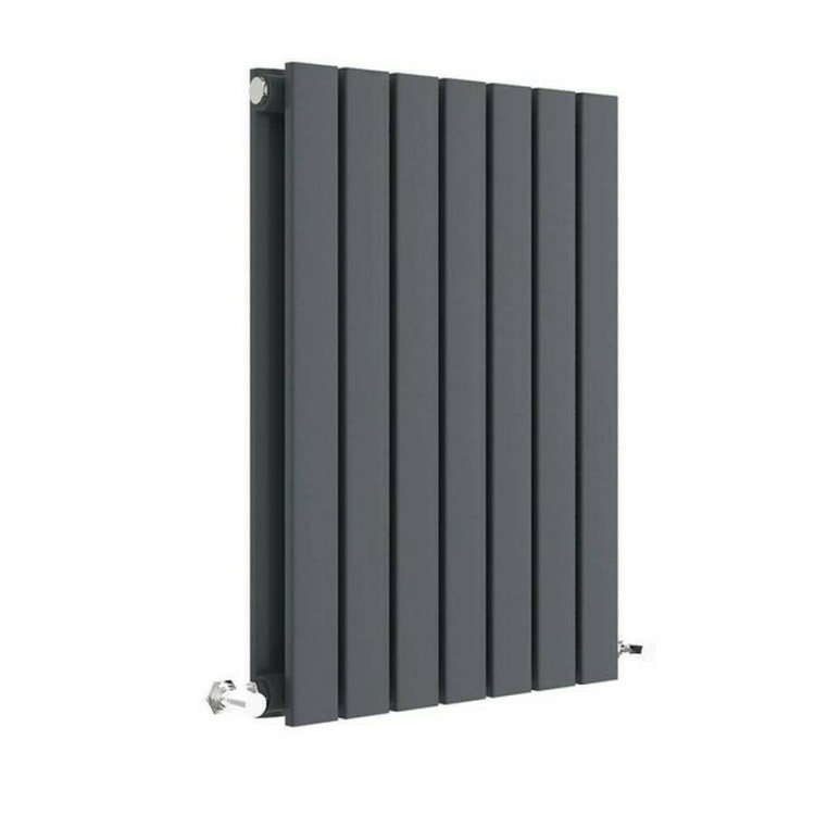 Nuie Sloane Anthracite 600 x 412mm Horizontal Double Panel Radiator