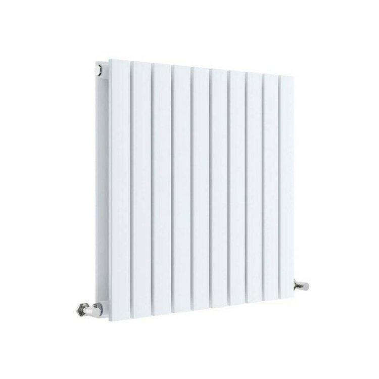 Nuie Sloane White 600 x 586mm Horizontal Double Panel Radiator