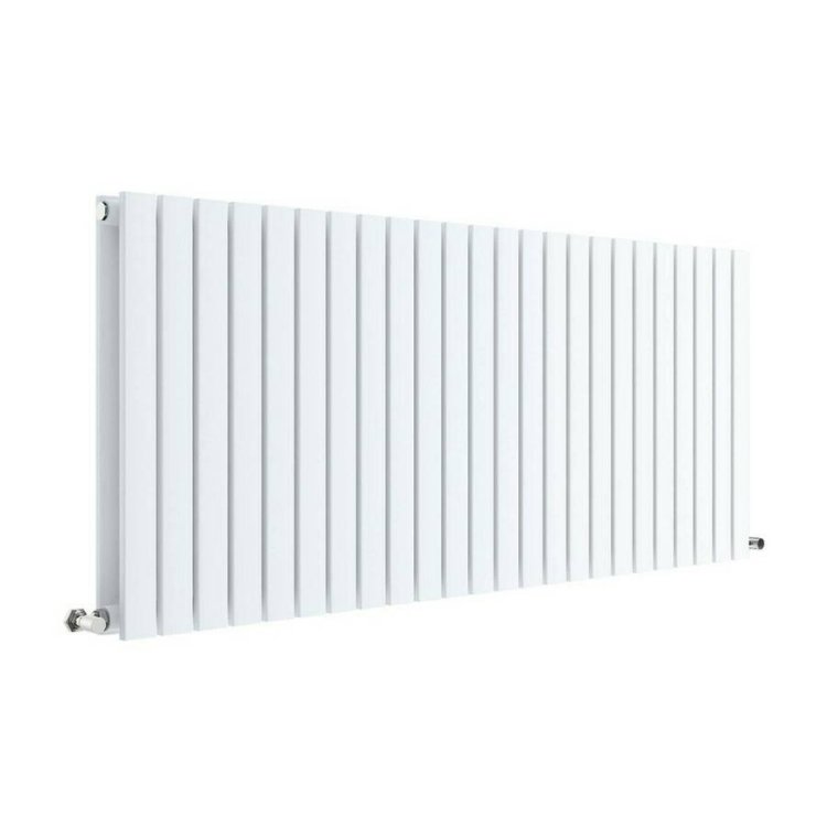 Nuie Sloane White 600 x 1398mm Horizontal Double Panel Radiator