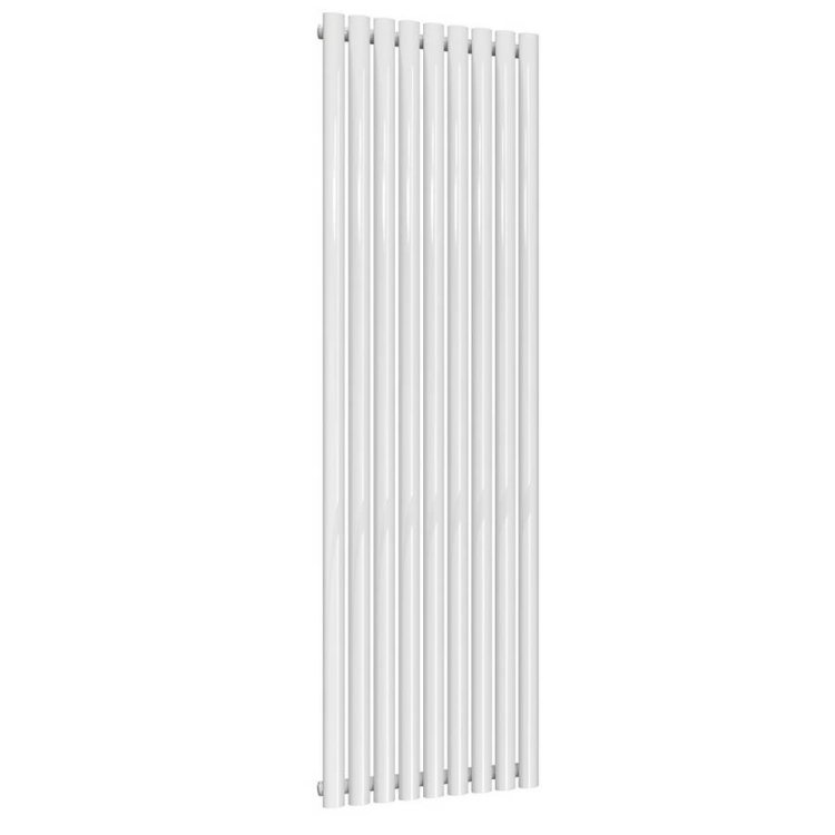 Reina Neva Vertical White Mild Steel Designer Single Radiator 1800 x 531mm