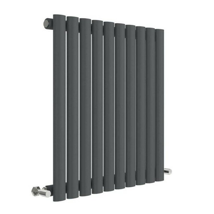 Nuie Revive Anthracite 600 x 586mm Horizontal Single Panel Radiator