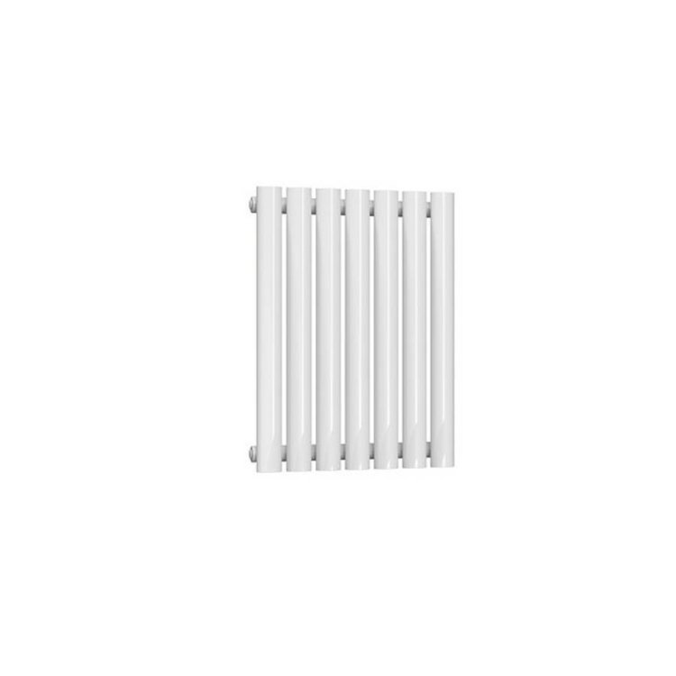 Reina Neva Horizontal White Mild Steel Designer Single Radiator 550 x 413mm