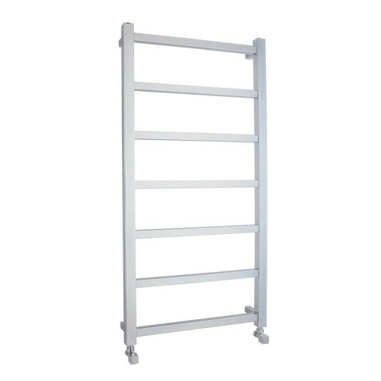 Nuie Eton Chrome 1200 x 600mm Square Heated Towel Rail