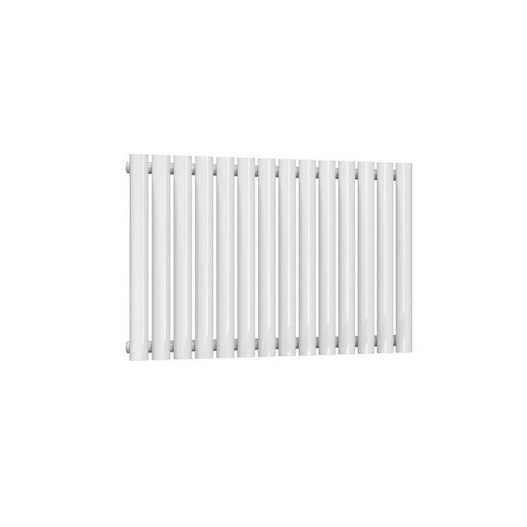 Reina Neva Horizontal White Mild Steel Designer Single Radiator 550 x 826mm