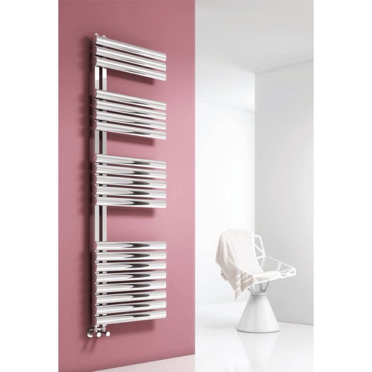 WSB-Reina Scalo Polished Stainless Steel Designer Towel Rail 1120 x 500mm-1