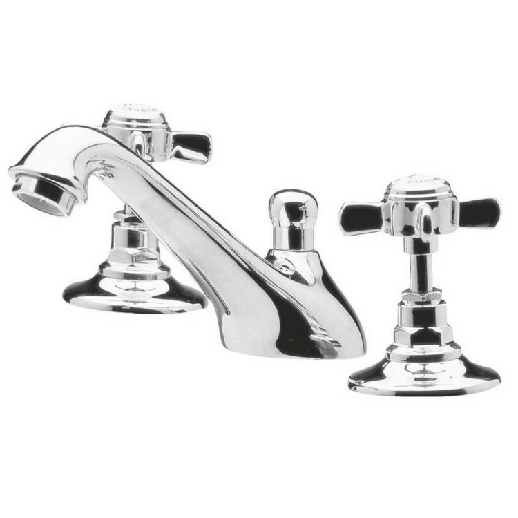 Nuie Beaumont Chrome 3TH Basin Mixer