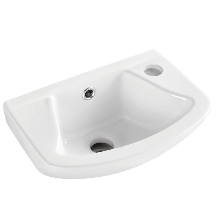 Kartell Proton 355mm 2TH Wall Hung Cloakroom Basin