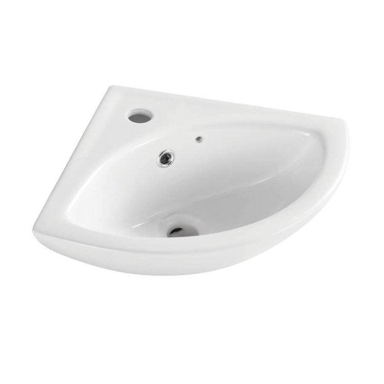 Kartell Proton 520mm 1TH Wall Hung Corner Basin