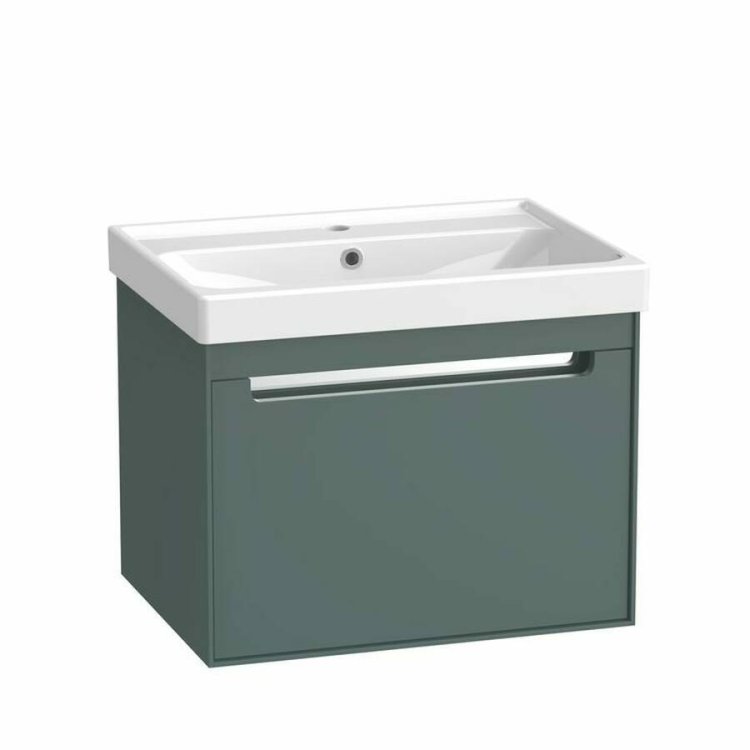 Tavistock Acumen 600mm Viridian Green Wall Mounted Vanity Unit and Basin