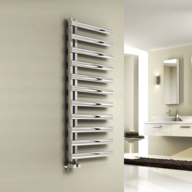 Reina Cavo Polished Stainless Steel Designer Towel Rail 1230 x 500mm