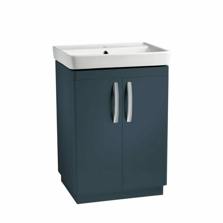 Tavistock Compass 600mm Oxford Blue Freestanding Unit and Basin