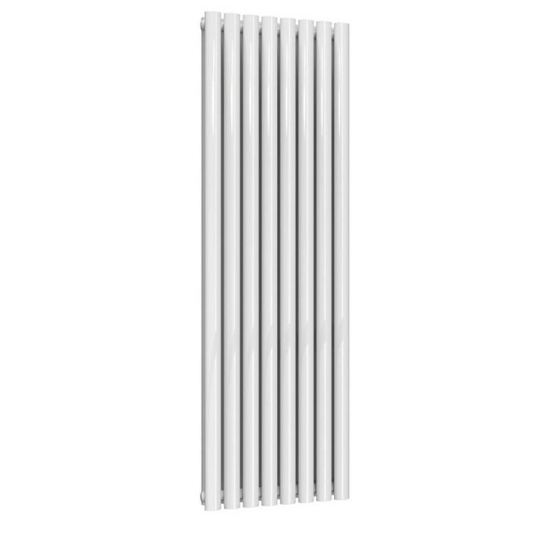 Reina Neva Vertical White Mild Steel Designer Double Radiator 1500 x 472mm