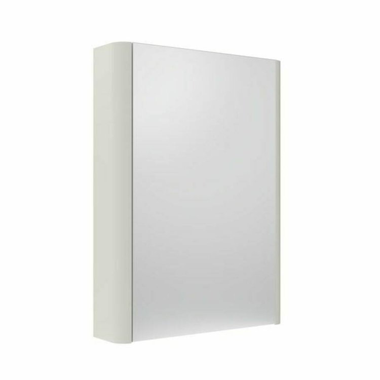 Tavistock Compass 500mm Gloss White Single Door Mirror Cabinet