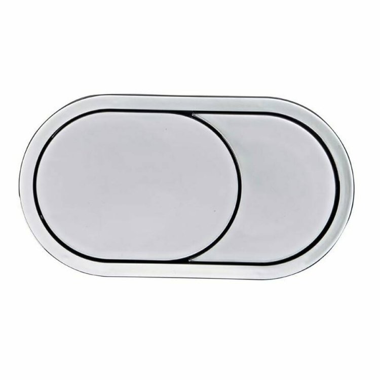 Tavistock Oval Chrome Flush Button