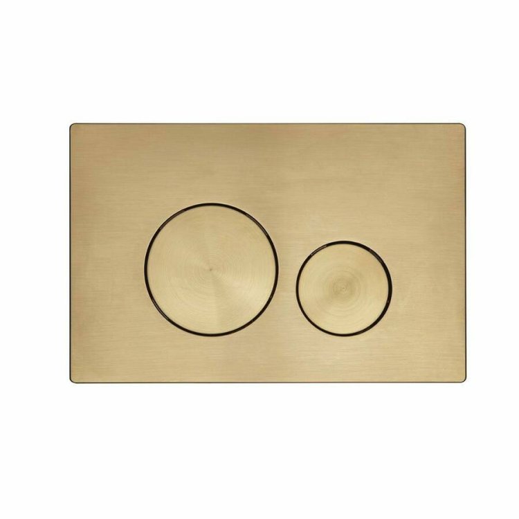 Tavistock Circles Brushed Brass Flush Plate