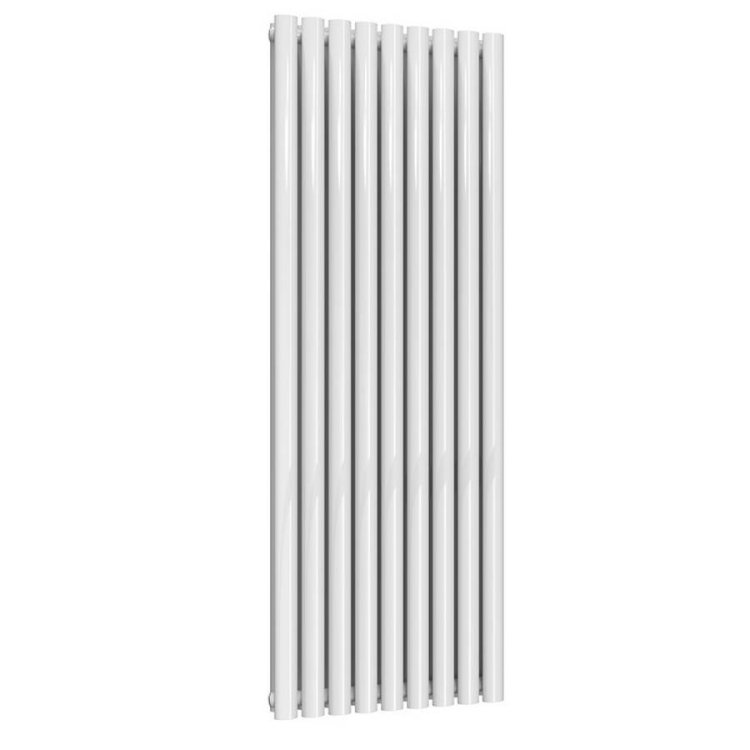 Reina Neva Vertical White Mild Steel Designer Double Radiator 1500 x 531mm