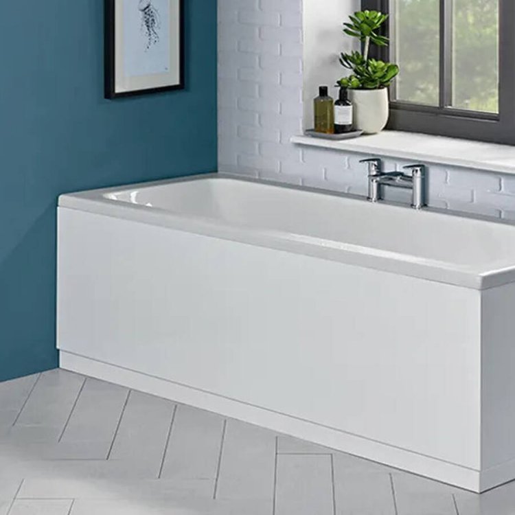 Tavistock Levant 1700mm White Front Bath Panel