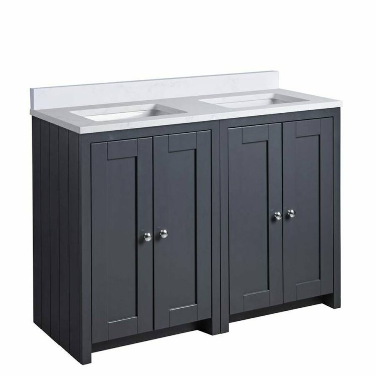 Tavistock Lansdown 1200mm Matt Dark Grey Underslung Vanity Unit