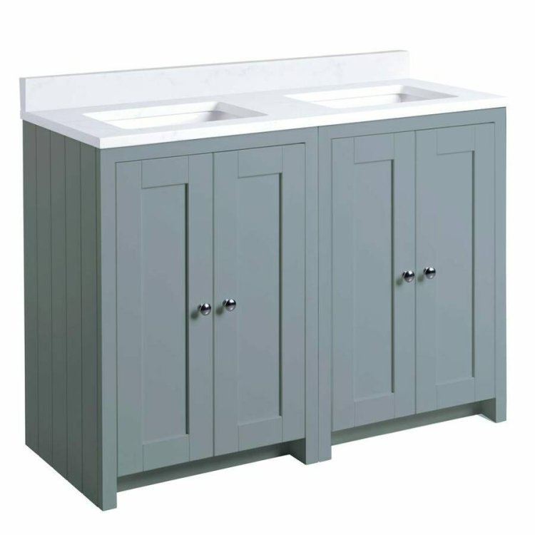 Tavistock Lansdown 1200mm Mineral Blue Underslung Vanity Unit